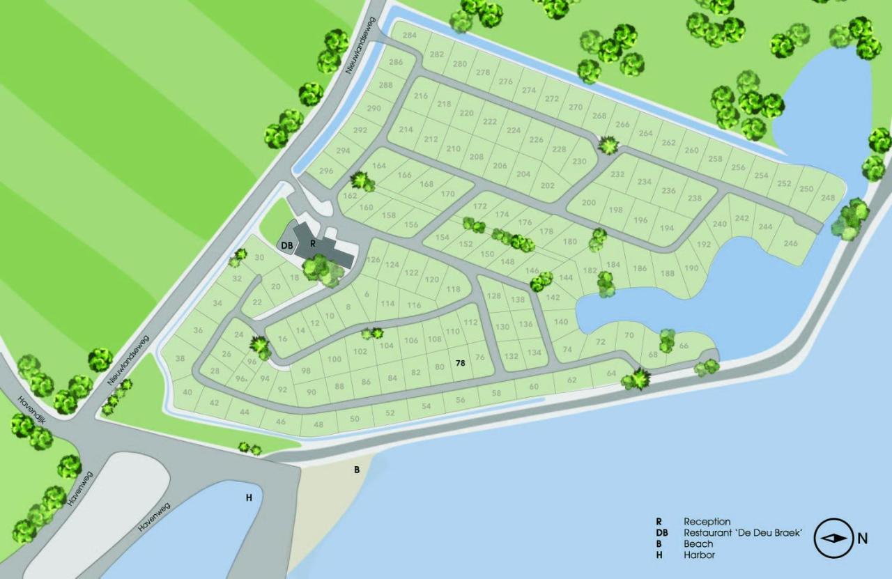 Chaletparc Krabbenkreek Zeeland - Chalet 78 Sint Annaland Zewnętrze zdjęcie